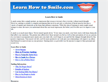 Tablet Screenshot of learnhowtosmile.com